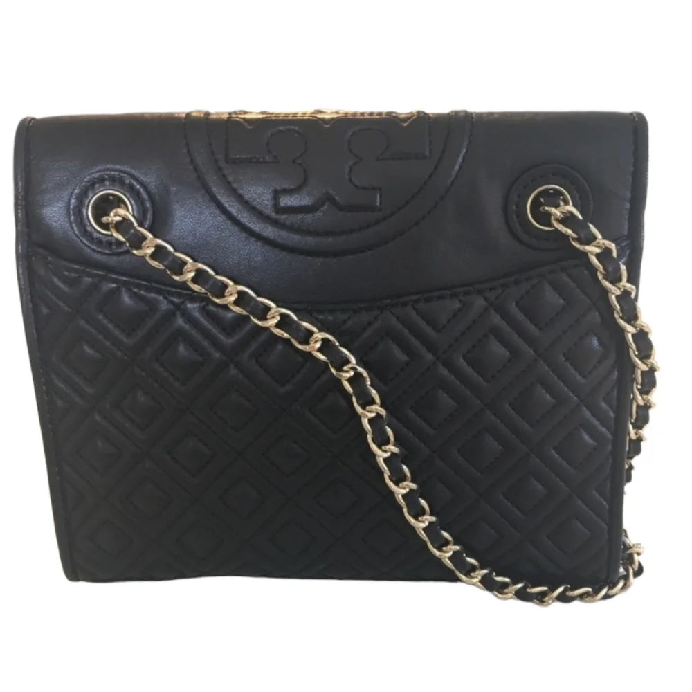 💕HP💕Tory Burch Quilted Convertible Black Shoulder Bag💕
